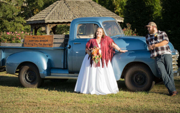 Ole Blue Truck Farm Wedding