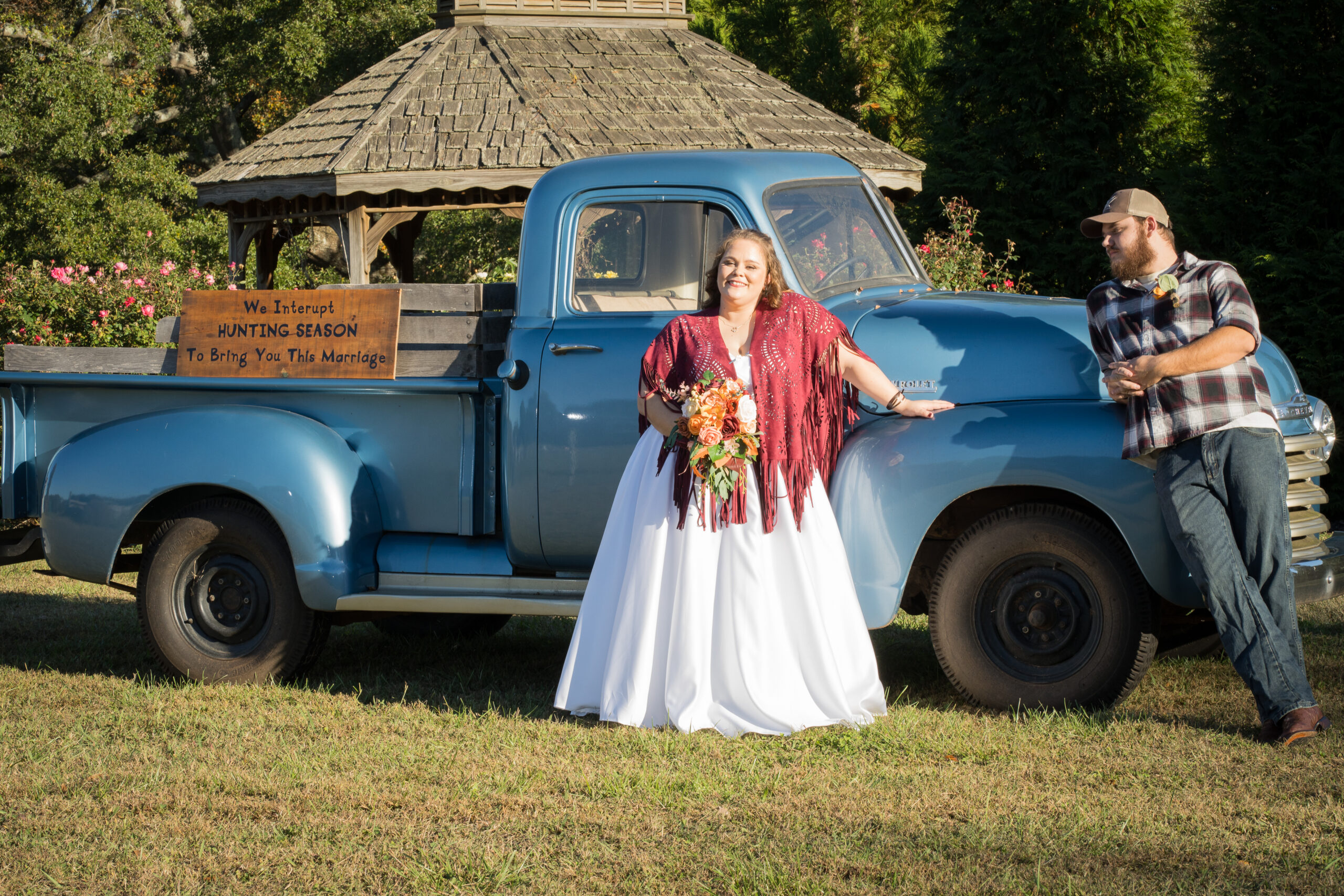 Ole Blue Truck Farm Wedding